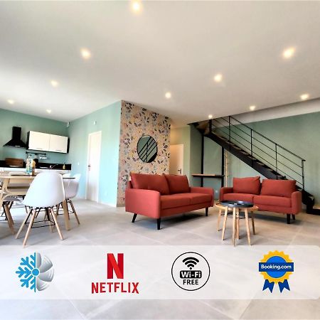 Colormix 3 Etoiles - 95M2 Plein Centre - Ensoleille Climatise Daire Mèze Dış mekan fotoğraf